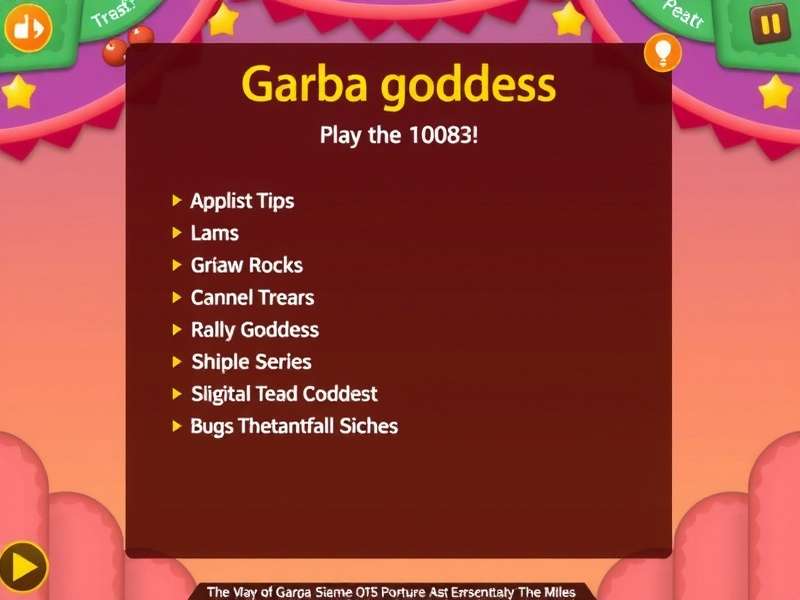 Garba Goddess gameplay tips screen